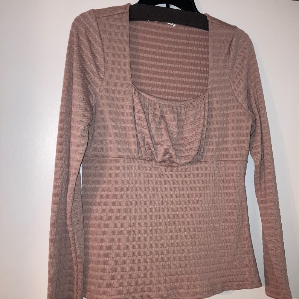 Tan blouse